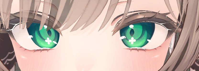 編集前後の瞳テクスチャ比較