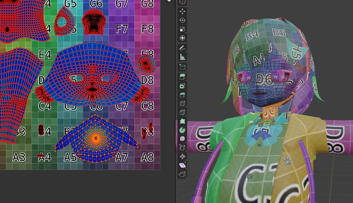 UV Editing workspace