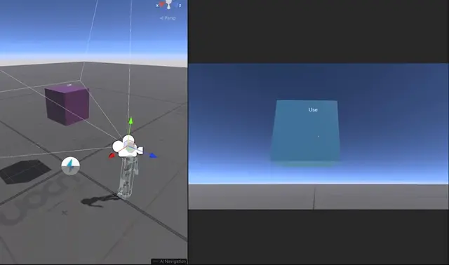 Interact event operation example