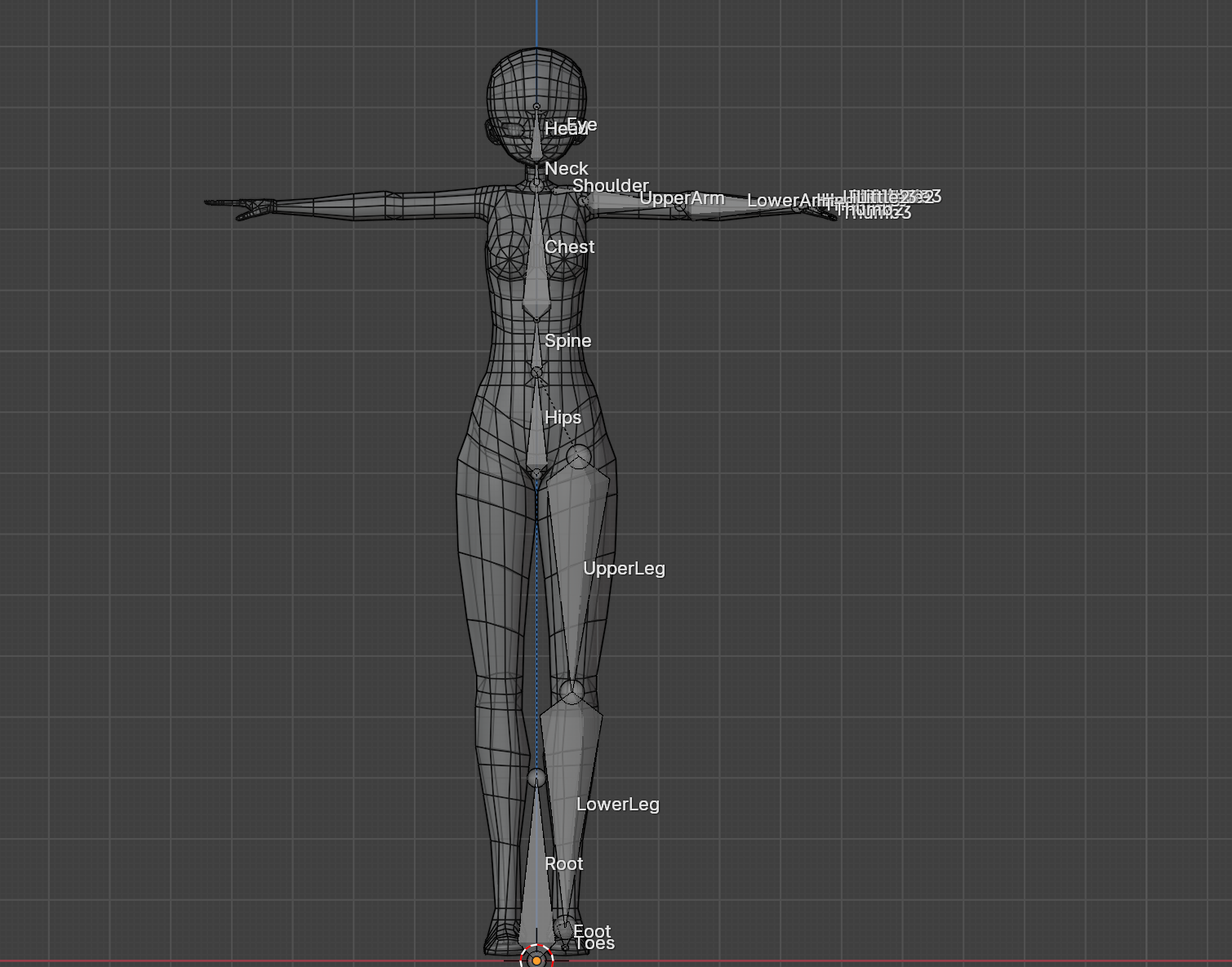 キャラクターボーンの構成