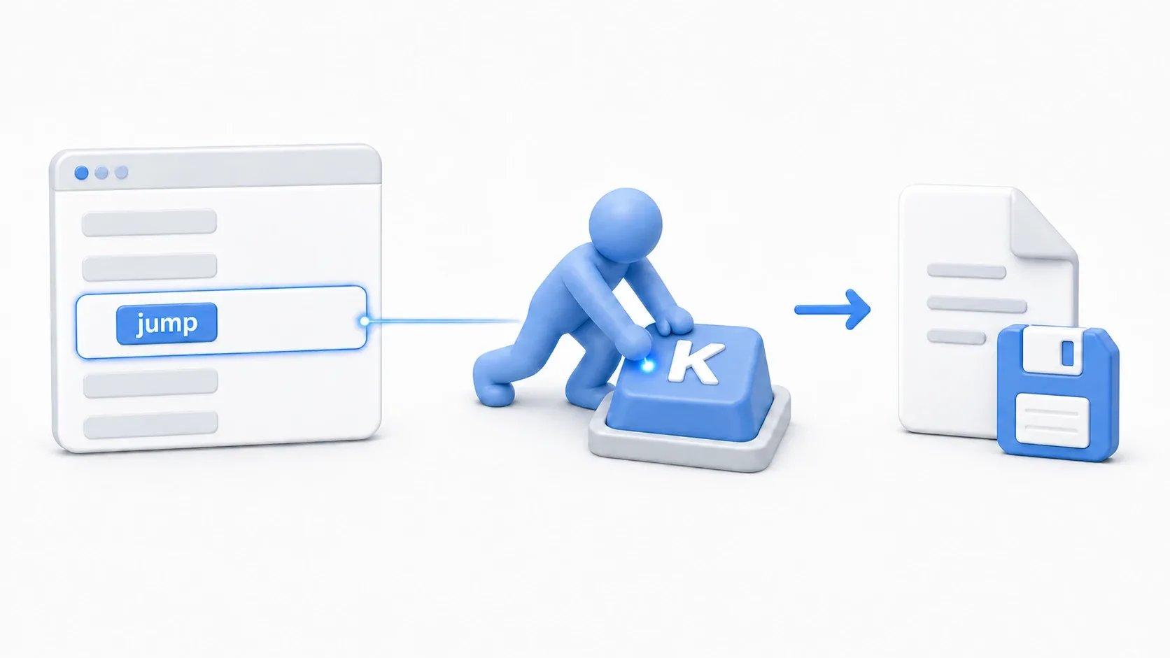 In-game key rebinding assigning a new key to jump and saving it