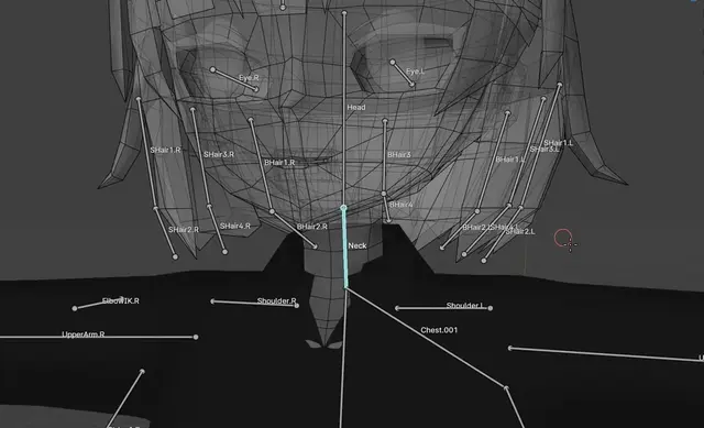 スキニングの様子