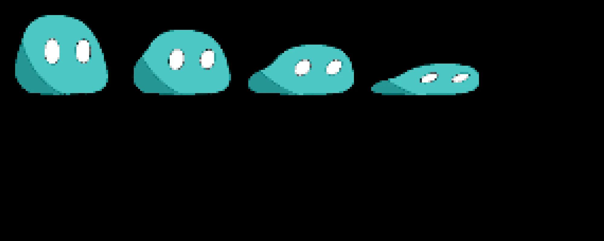Example sprite sheet: a slime animation
