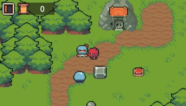 ダイアログ表示中のゲーム画面