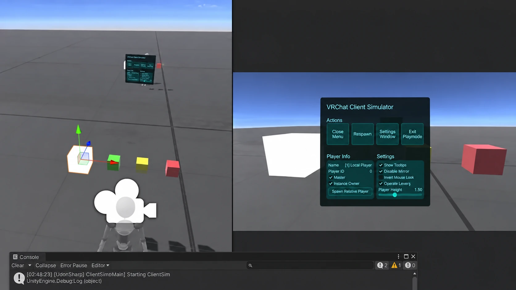 Switching between multiple mirrors with buttons