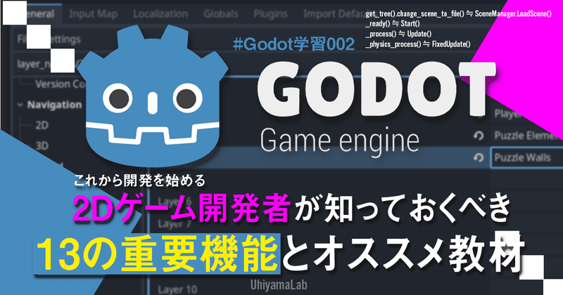 【Godot】これからGodotを始める2Dゲーム開発者が知っておくべき13の重要機能とオススメ教材