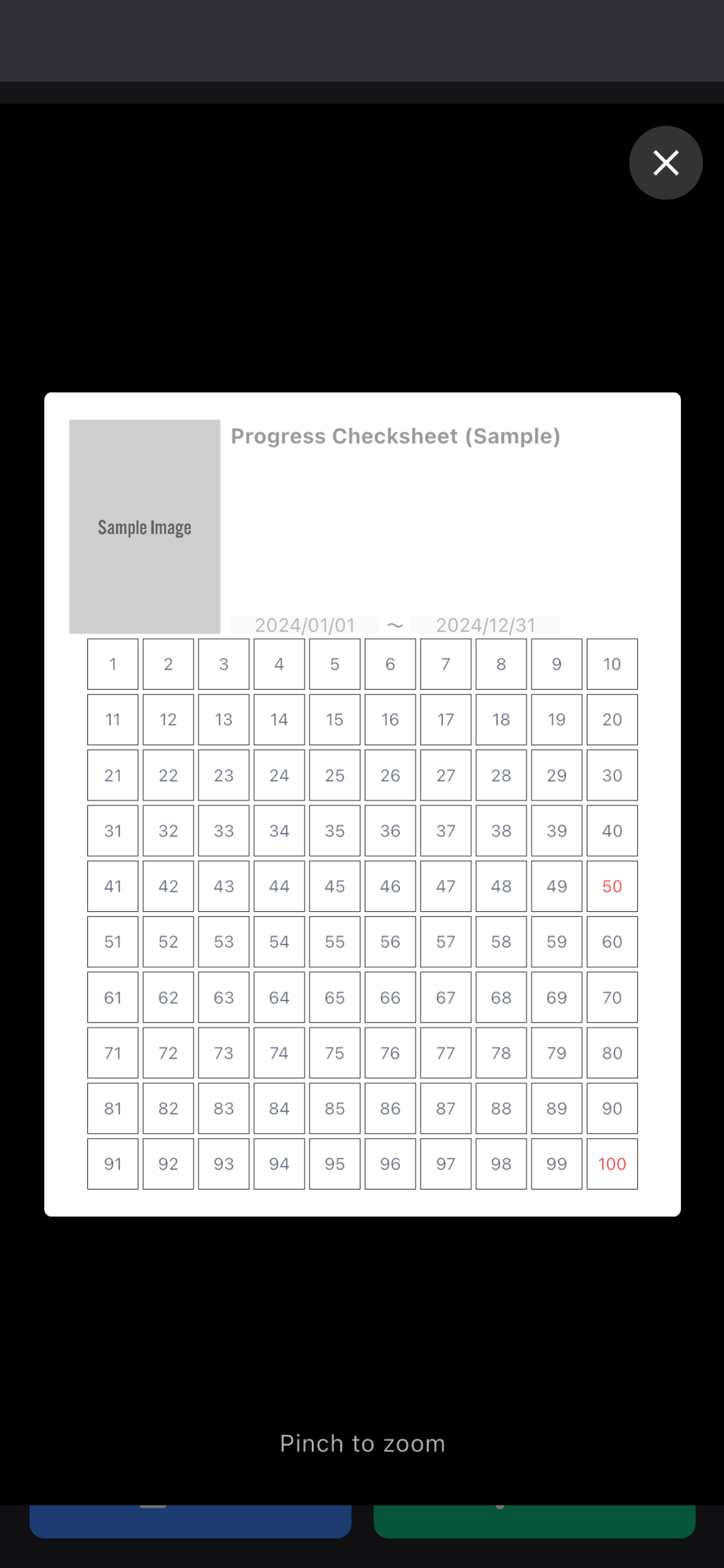 カスタマイズ画面