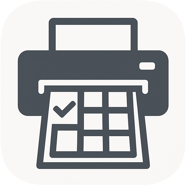 Progress Checksheet Printer icon