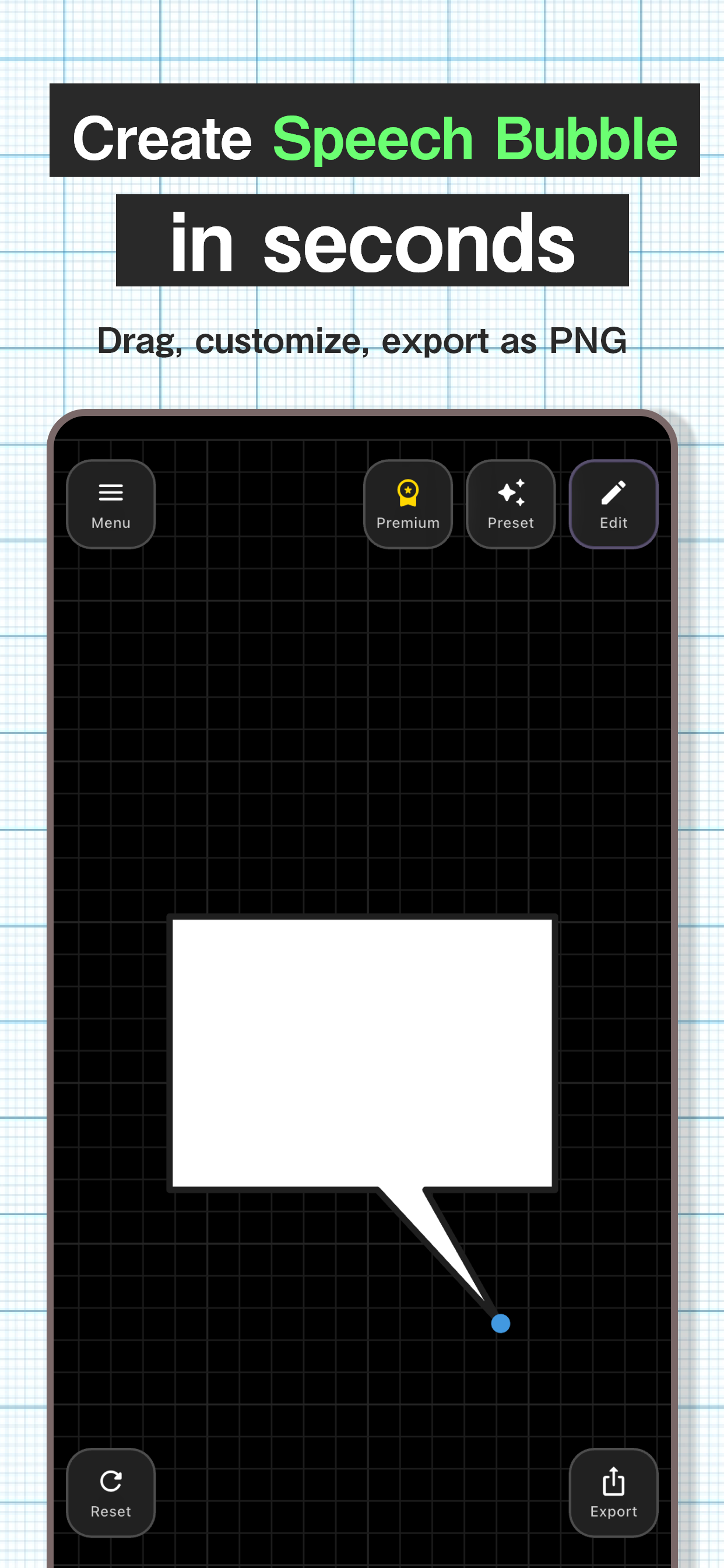 ホーム画面 - 吹き出し作成メイン画面