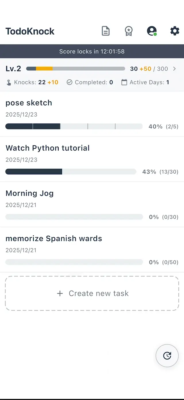 TodoKnock: 進捗を楽しむカウントアプリ - 機能紹介